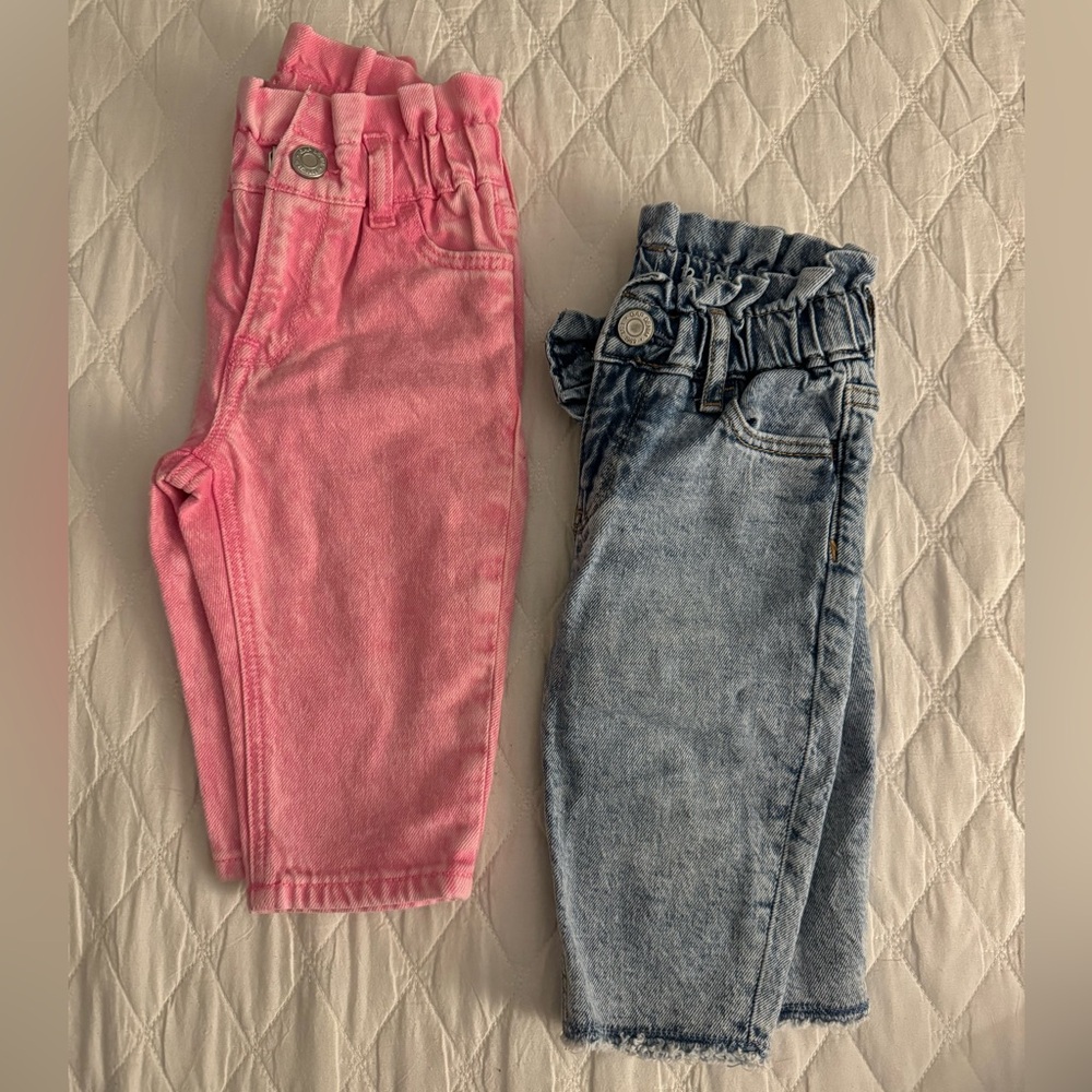 BabyGap Girls Paperbag Toddler Jeans 12-18 mo